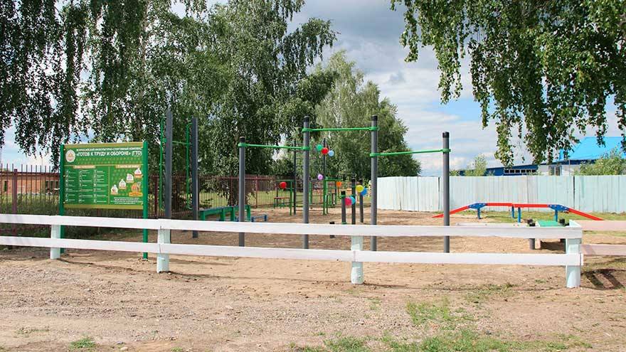 В двух сёлах Шегарского района открылись новые спорплощадки