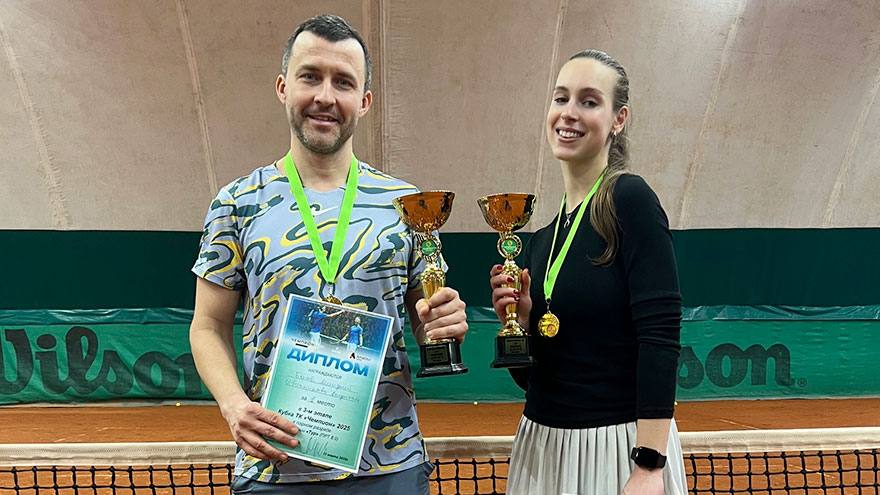 Дмитрий Баев и Анфиса Иванникова выиграли парный теннисный турнир