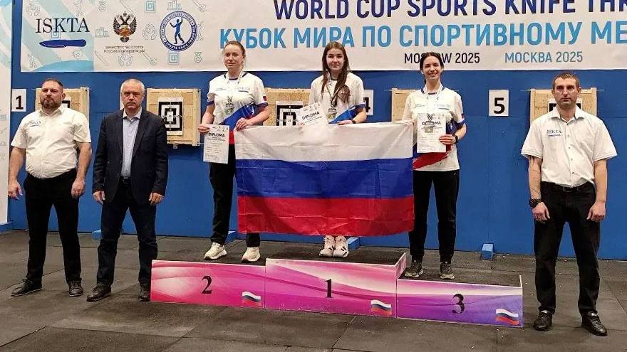 Анжелика Цареня стала призером Кубка мира по спортивному метанию ножа