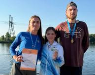 Подводники отличились на чемпионате и первенстве РФ по плаванию в ластах на открытой воде