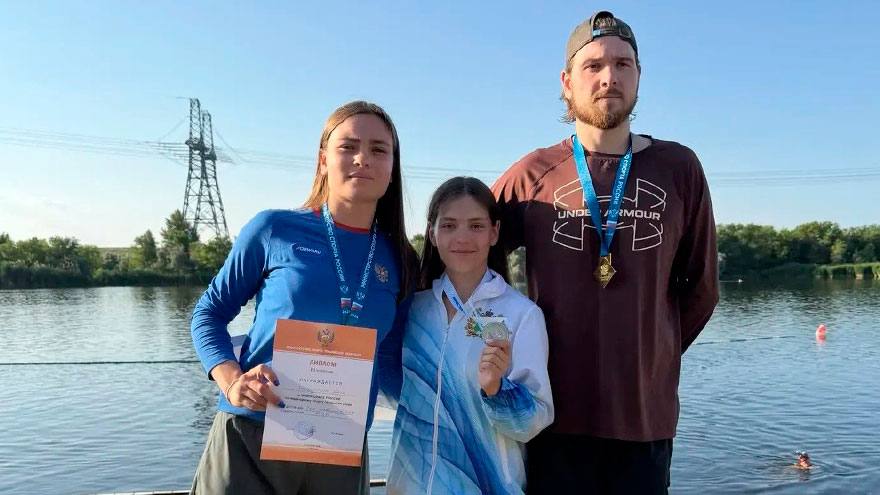 Подводники отличились на чемпионате и первенстве РФ по плаванию в ластах на открытой воде