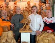 Борцы греко-римского стиля Евгений Воропаев, Эдуард Дик и Данил Бардацкий